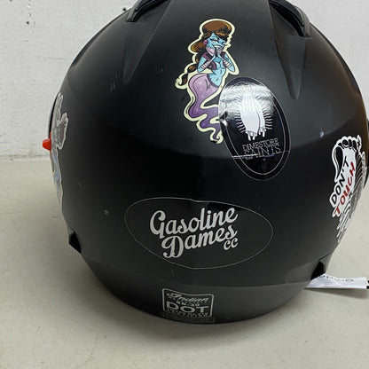 Indian Motorcycle Helmet w/Face Cover Size L Adjustable Under Shading cover Matt