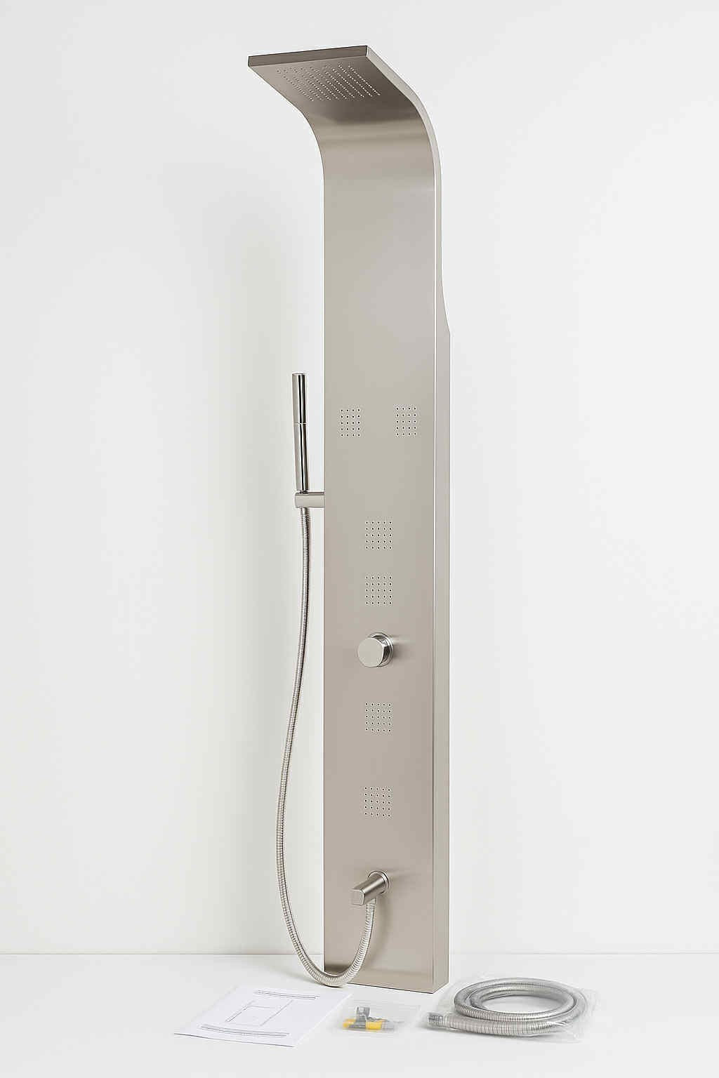 ALFI brand ABSP20 Alfi Trade Pressure Balanced Shower Panel - Stainless Steel