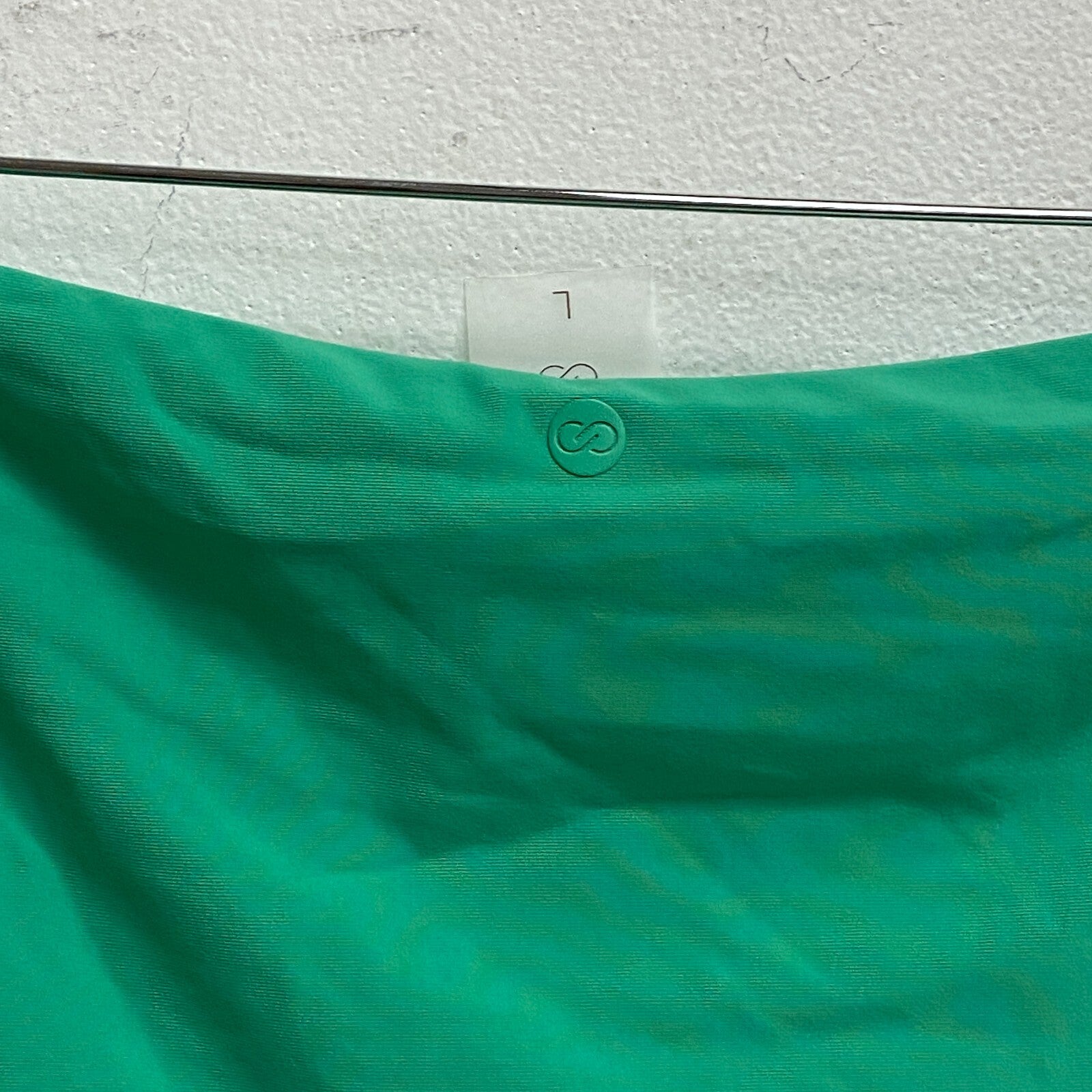 CALIA Women's Ruched Side High Raised Bottom Green Glow WSA23402