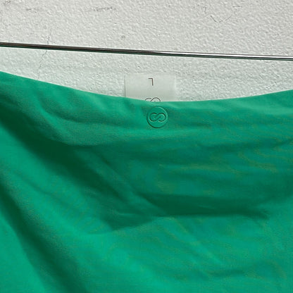 CALIA Women's Ruched Side High Raised Bottom Green Glow WSA23402