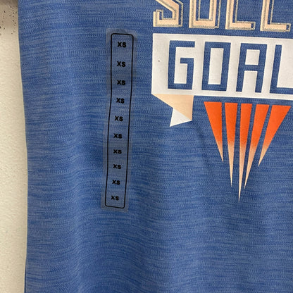 DSG Girl's Crew Neck Graphic print Tee Basin Blue Soccer DAG11100SDZ Regular