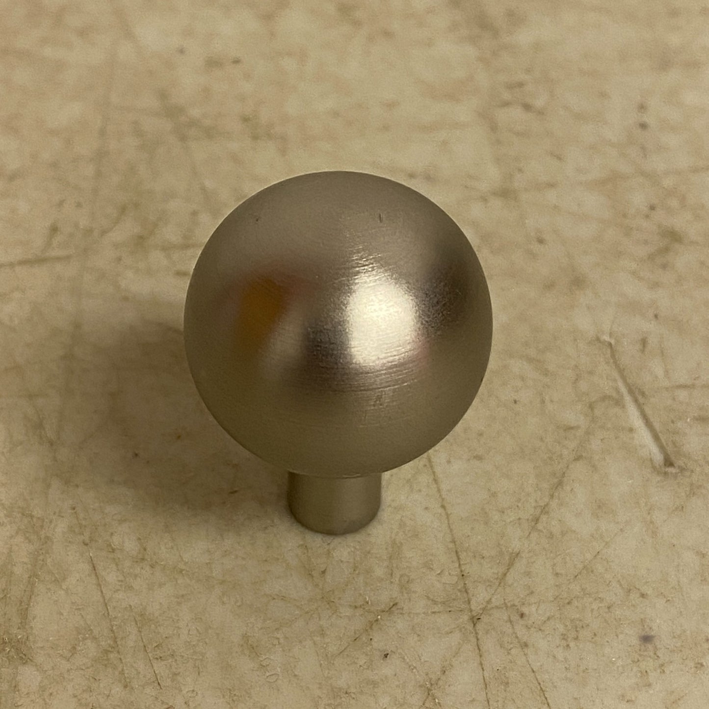 Signature Hardware 2 PACK Osian 1″ Solid Brass Round Cabinet Knob Brushed Nickel
