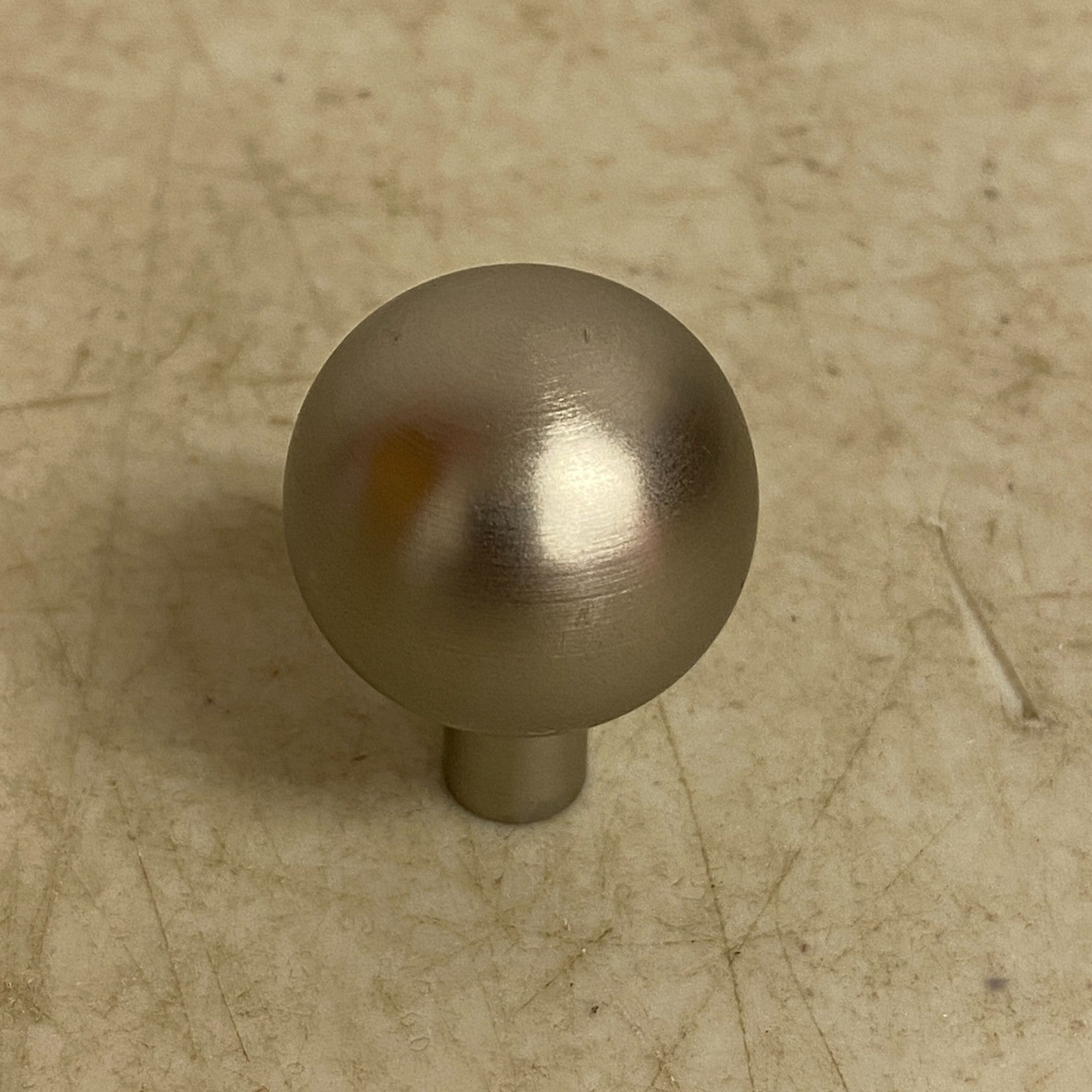 Signature Hardware 2 PACK Osian 1″ Solid Brass Round Cabinet Knob Brushed Nickel