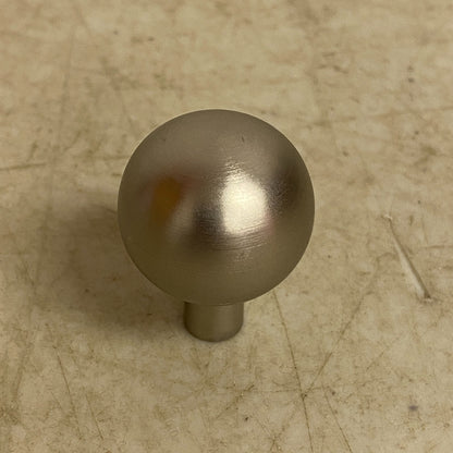 Signature Hardware 2 PACK Osian 1″ Solid Brass Round Cabinet Knob Brushed Nickel