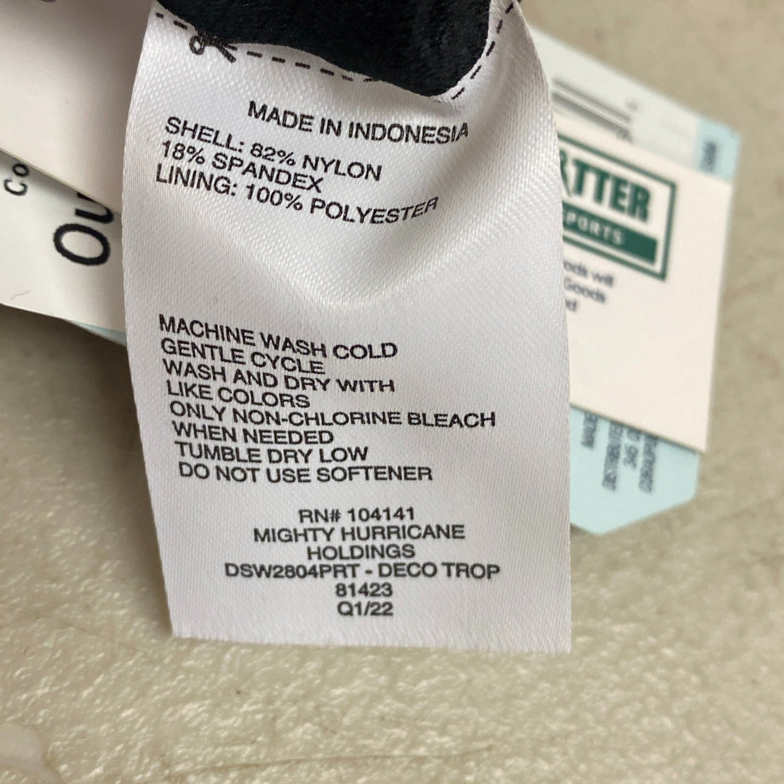 DSG Women's V High Waist Swim Bottoms Deco Floral Trendy Trop DSW2804PRT