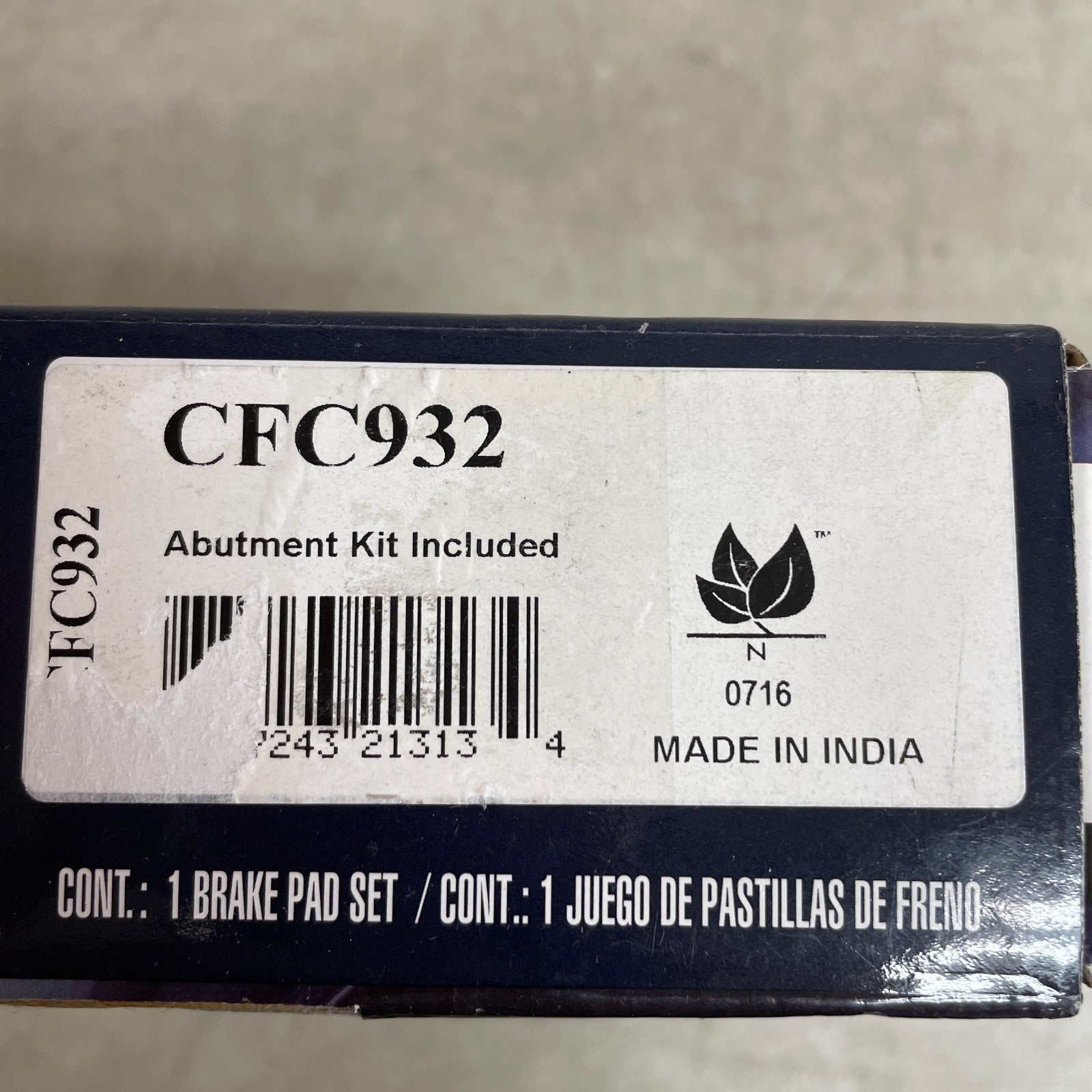 Bendix CFC932 Rear Premium Ceramic Copper-Free Disc Brake Pad Set Quiet