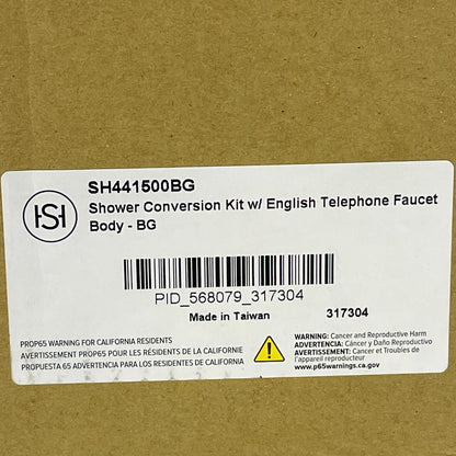 Signature Hardware Shower Conversion Kit w/EnglishTelephone Faucet Brushed Gold