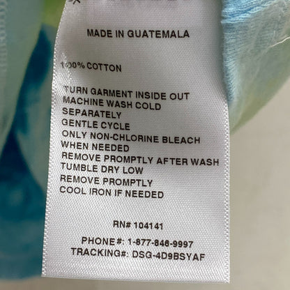 DSG Boy's SS Tee Blotchy Tie Dye Sunny Blue/Dreamy Btd Short Sleeve DAB13105