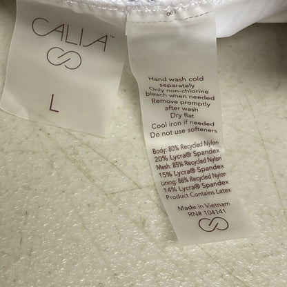 Calia Women Mid Rise Swim BoyShort Pure White Multi Boy Shorts WSA23500PRT