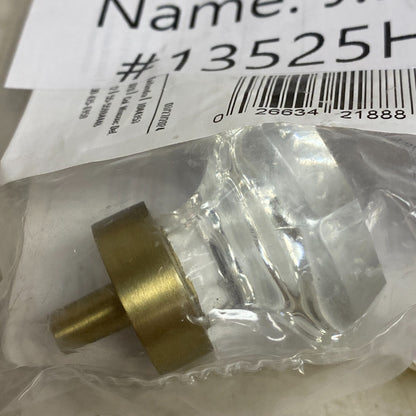 Signature Hardware 1‑3/8″ Sharber Clear Glass Cabinet Knob Golden Champagne