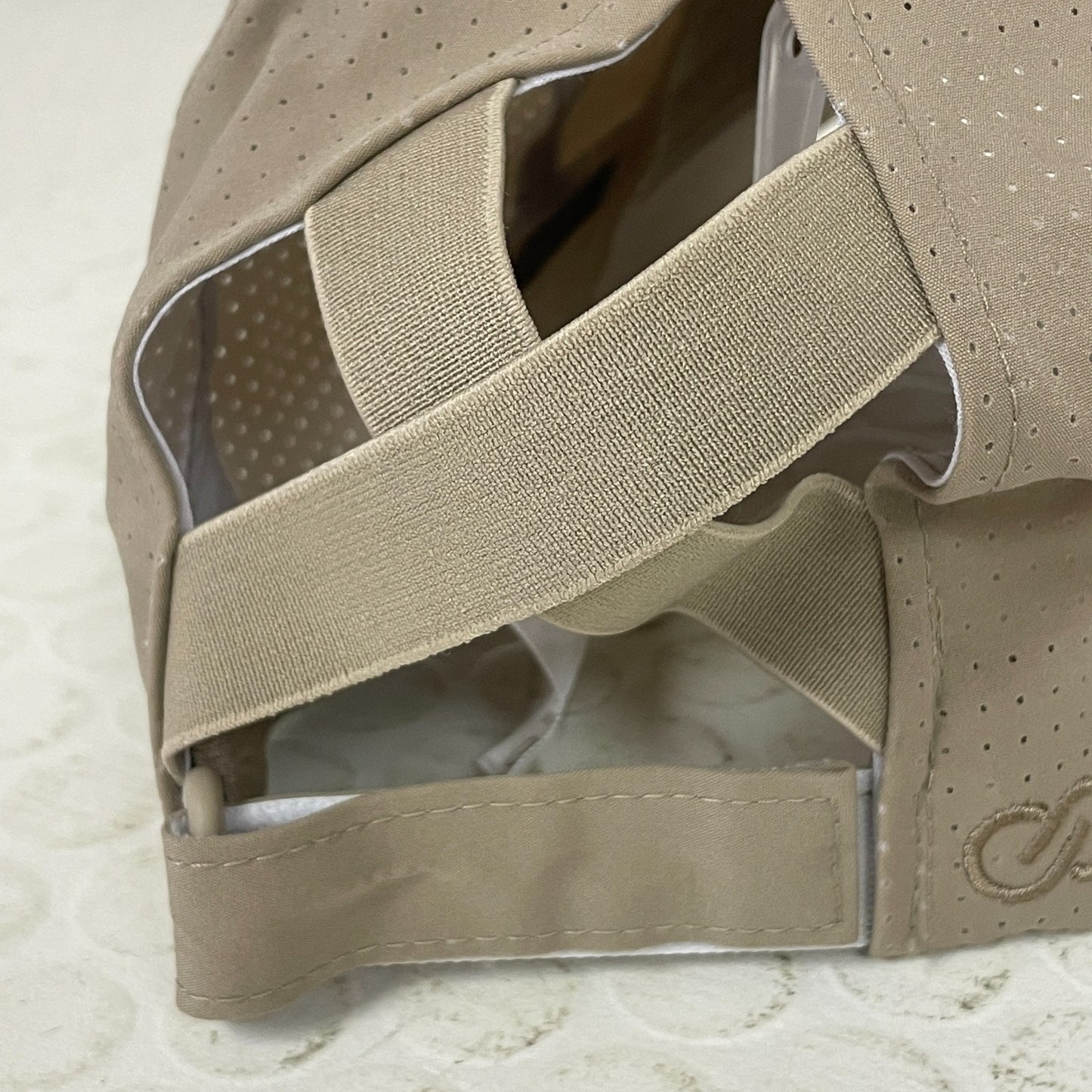 Calia Women’s Ponytail Baseball Cap Khaki Sand Adjustable Hat CAC8004 NWT