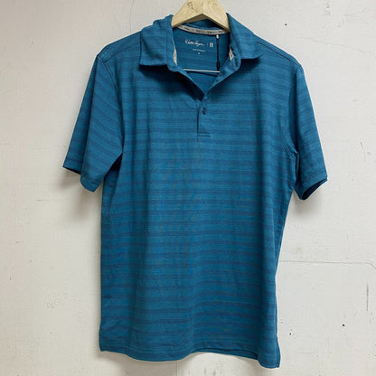 Walter Hagen Mens P11 Fine Line Textured Stripe Polo Brilliant MGA11419SP23