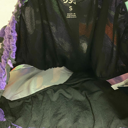 DSG Women's 3â High Rise Stride Multi Landscape Black Shorts Summer DAW12327PR