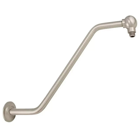 Signature Hardware 17-1/2" S-TYPE OFFSET SHOWER ARM-BRUSHED NICKEL