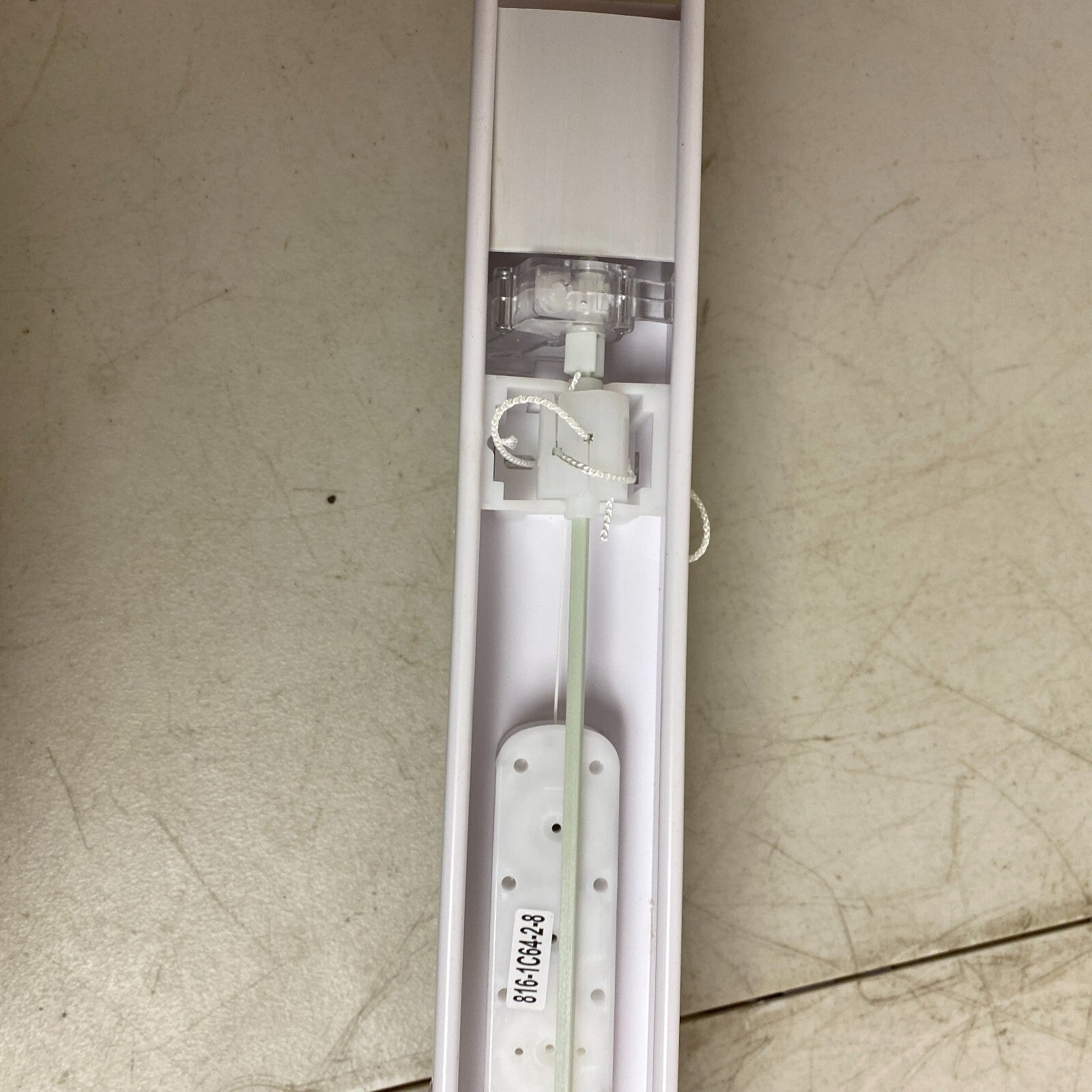 allen + roth 2-in Room Darkening Cordless Faux Wood Blind White 34in x 64in