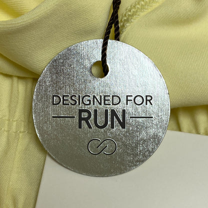 Calia Womens Ruched 2 in 1 Short Lemon Chiffon Run Solid Stylish WAX12279