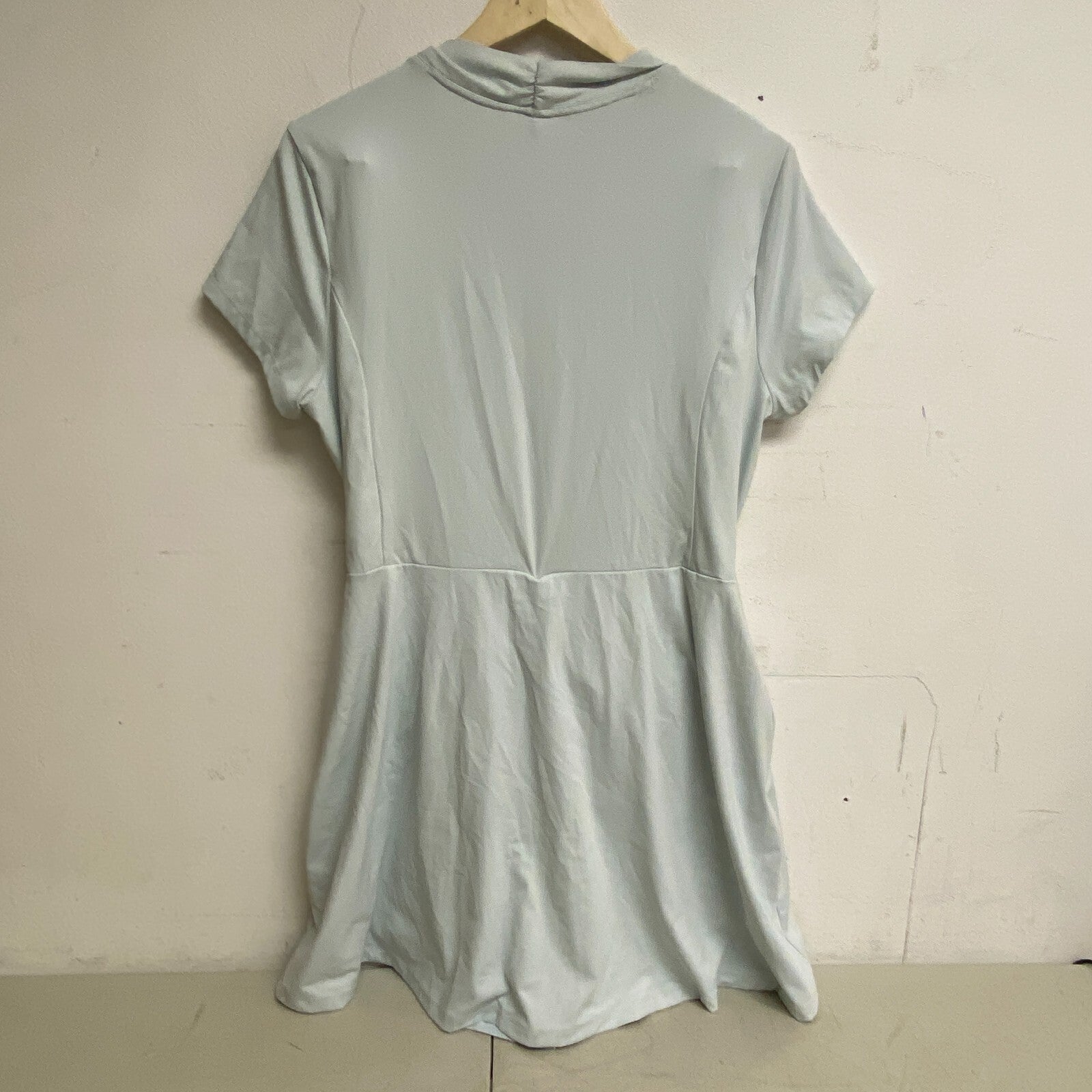 Calia Women's Short Sleeves Energize V-Neck Dress Blue Shell WCG19010 New