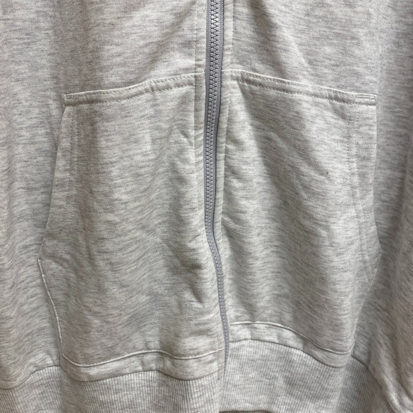 DSG Girls Oversized Full Zip Hoodie Heather Light Heather Grey Solid DAG21430H