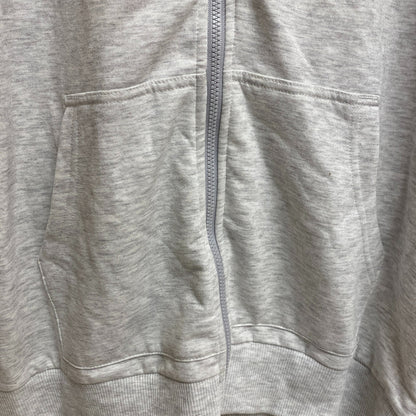 DSG Girls Oversized Full Zip Hoodie Heather Light Heather Grey Solid DAG21430H