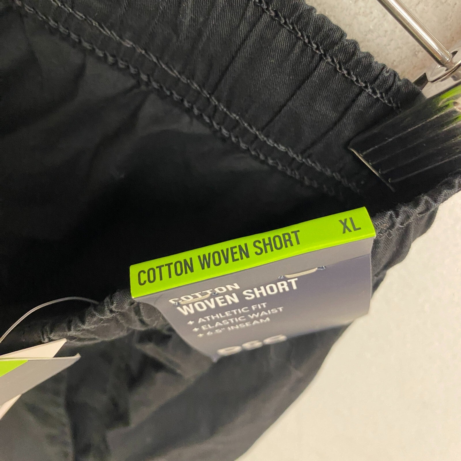 DSG 6.5" Men's Casual Cotton Short PURE BLACK Solid  DAM22100