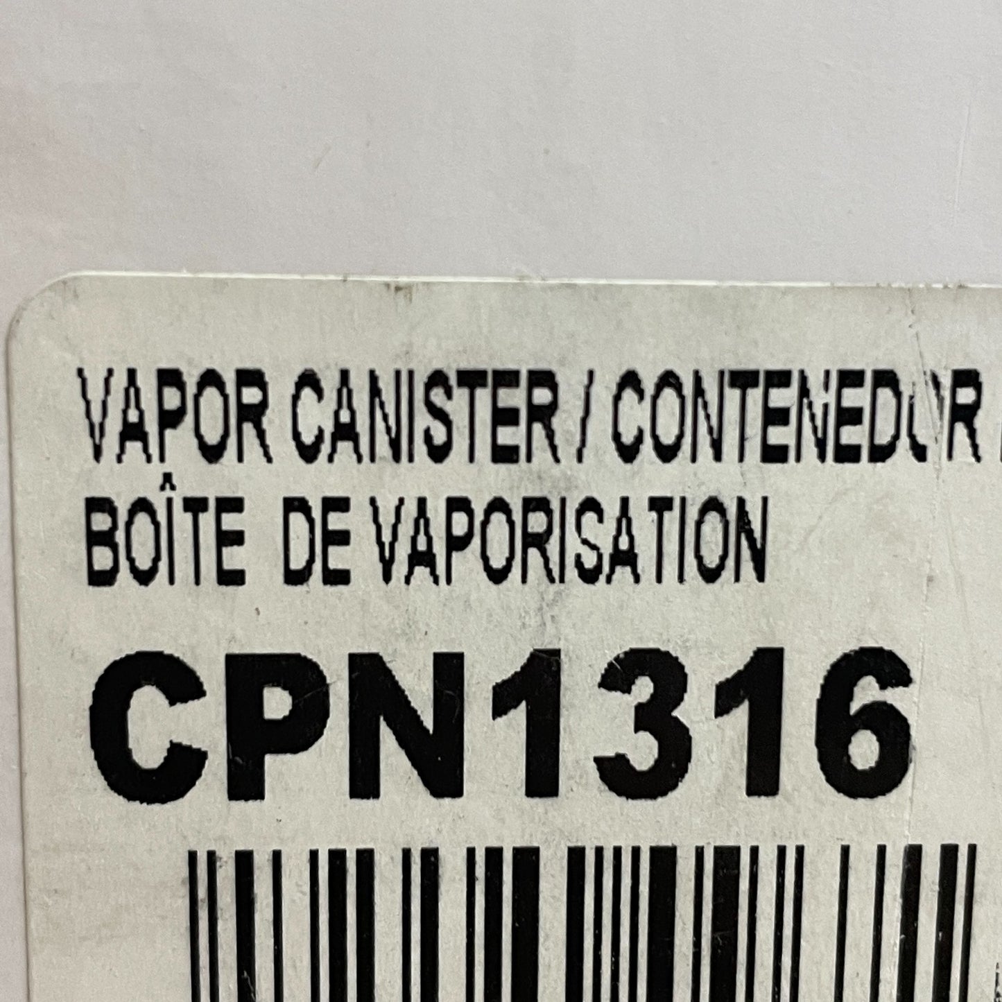 CARQUEST CPN1316 Premium Vapor Canister Charcoal Emission Canister Black