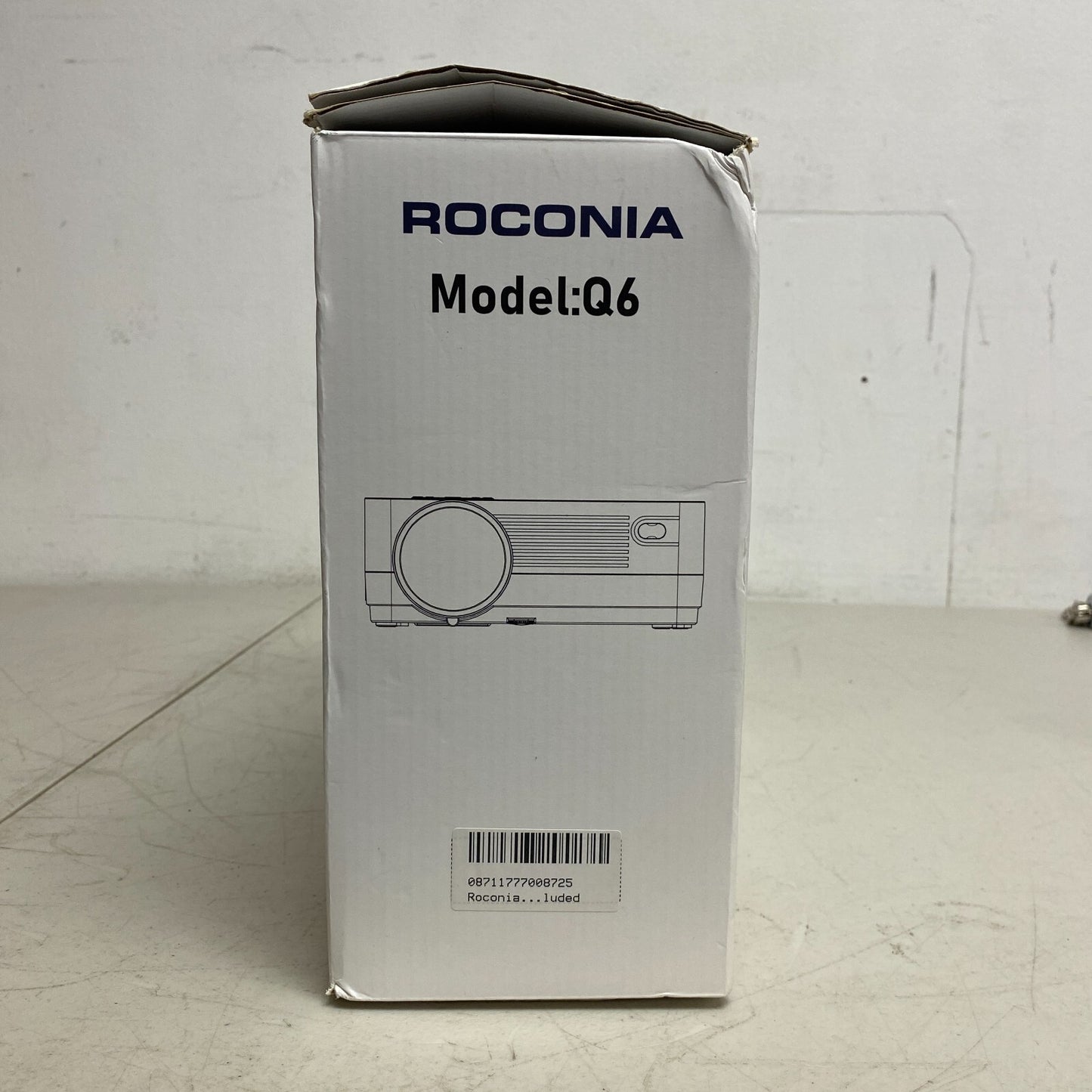 Roconia 150" Class FHD (1080p) LED Projector Movie Video Home Theater w/ Screen'