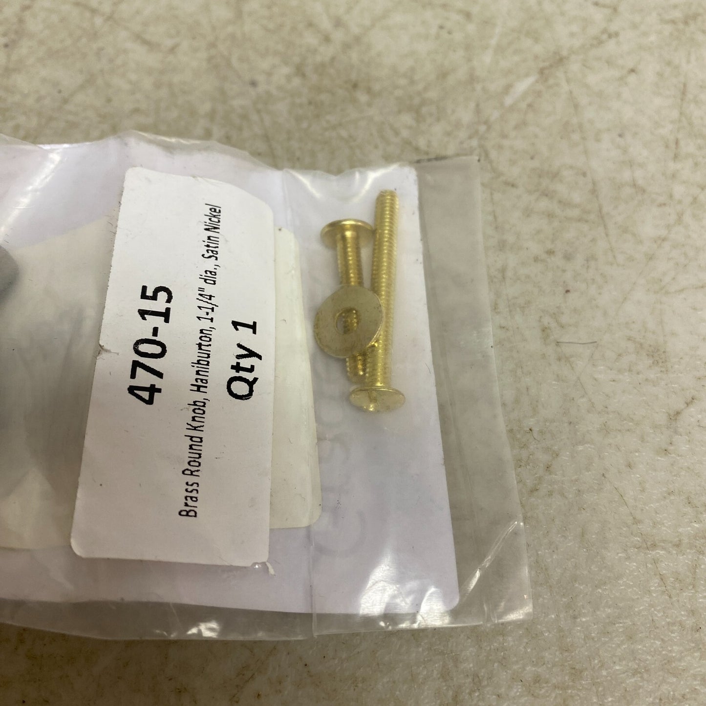 Schaub and Company 1 1/4" Diameter Knob in Satin Nickel