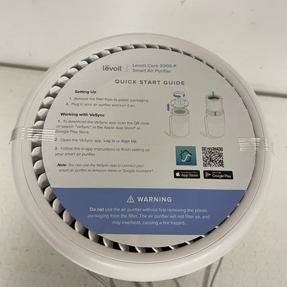 Levoit Core 200S Smart HEPA Air Purifier Wi‑Fi Alexa Grey/White