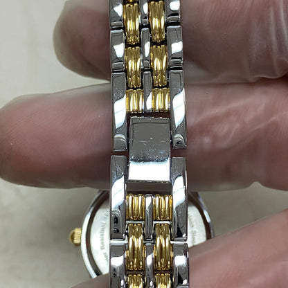 Armitron Women's Easy to Read Dial Bracelet Watch Gold/Silver Band 75/5304TB