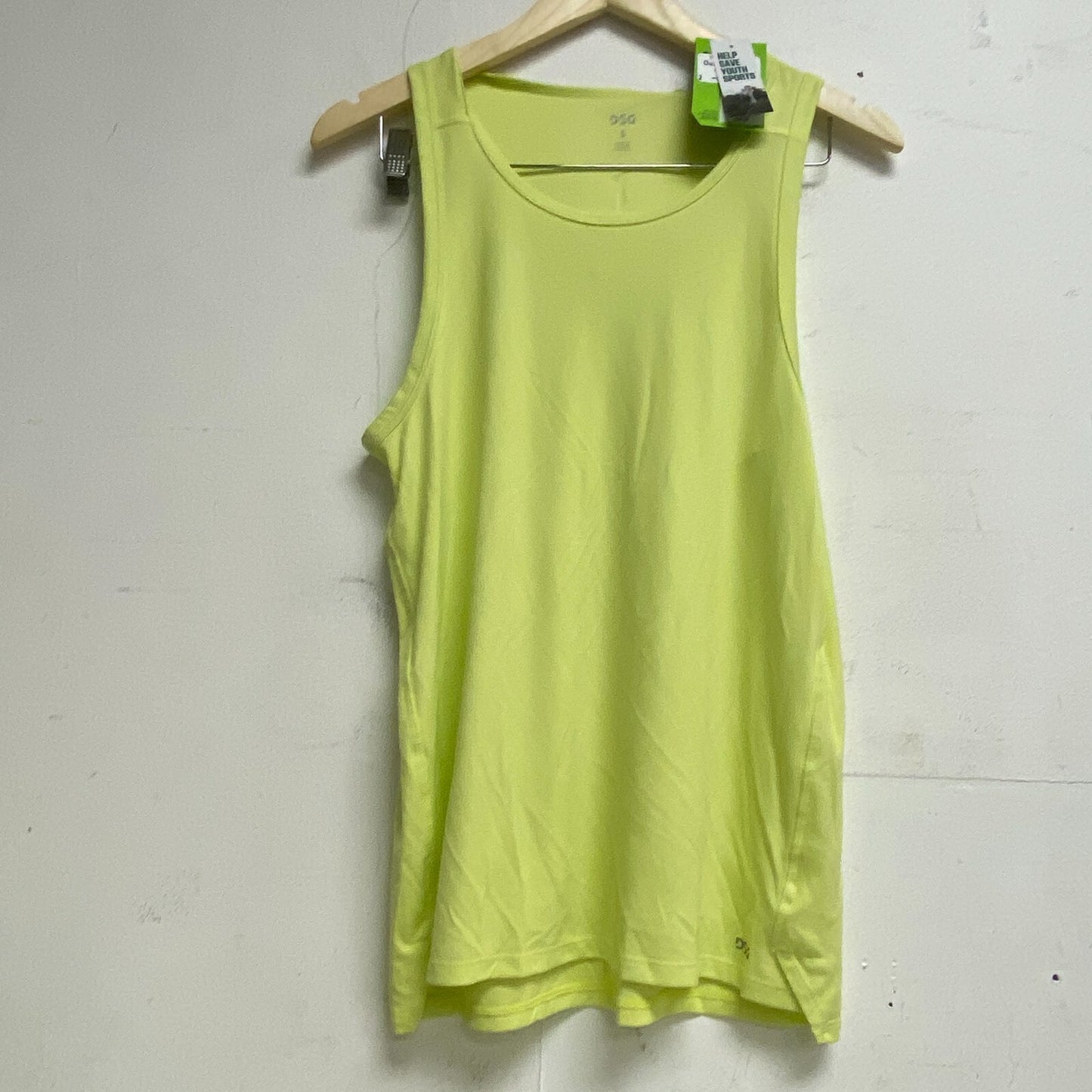 DSG Men's Running  Polyester Tank  Round Neck Fresh Lime DAM22206 Brand New