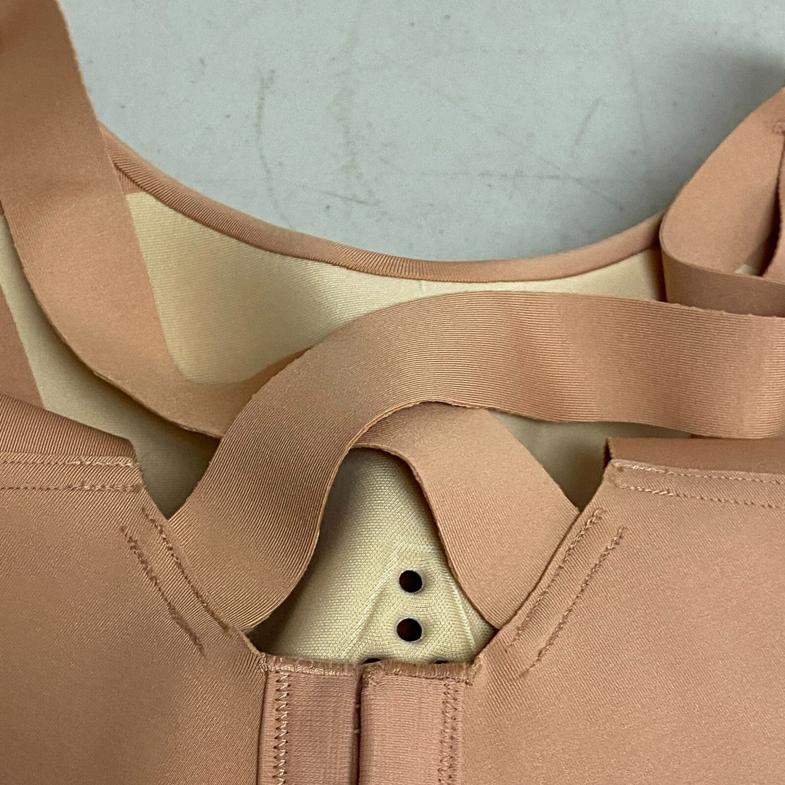 Calia Womens Give It Your All Crossback Bra Rosey Clay Solid WAX17101