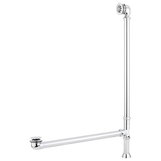 Signature Hardware 1-1/2" Tub Drain with Ball Swivel Overflow, 30" Overflow, 30"
