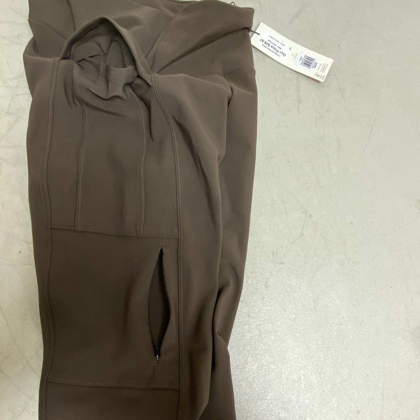 CALIA Women's Slim Fit Sculpt Utility Legging Ankle Coffee Grounds WAX32270VC