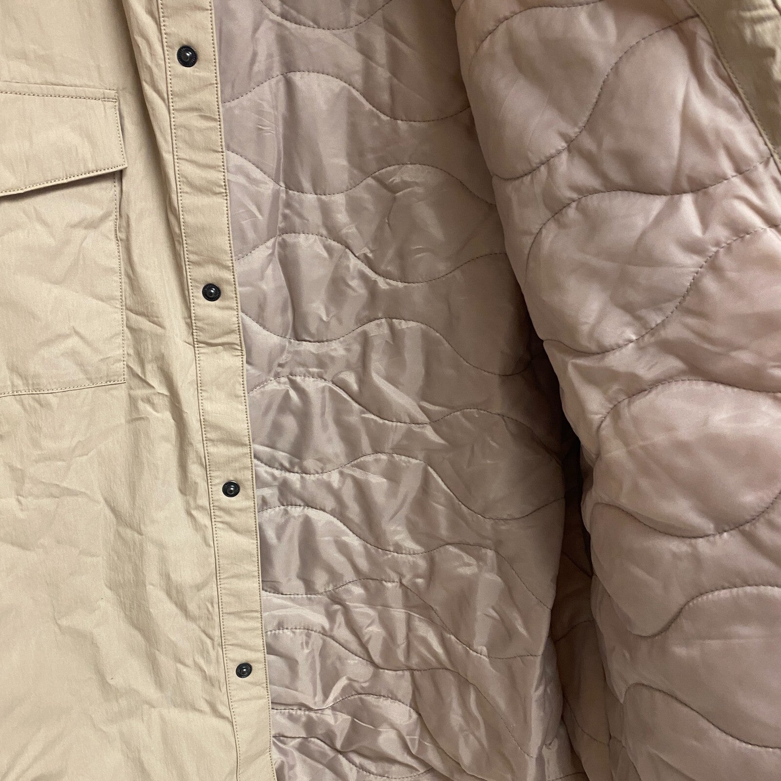 ALPINE DESIGN AD M ELEGANT HILLTOP VIEW SHIRT JACKT LIGHT BEIGE ADM23609 NEW!