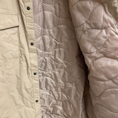 ALPINE DESIGN AD M ELEGANT HILLTOP VIEW SHIRT JACKT LIGHT BEIGE ADM23609 NEW!