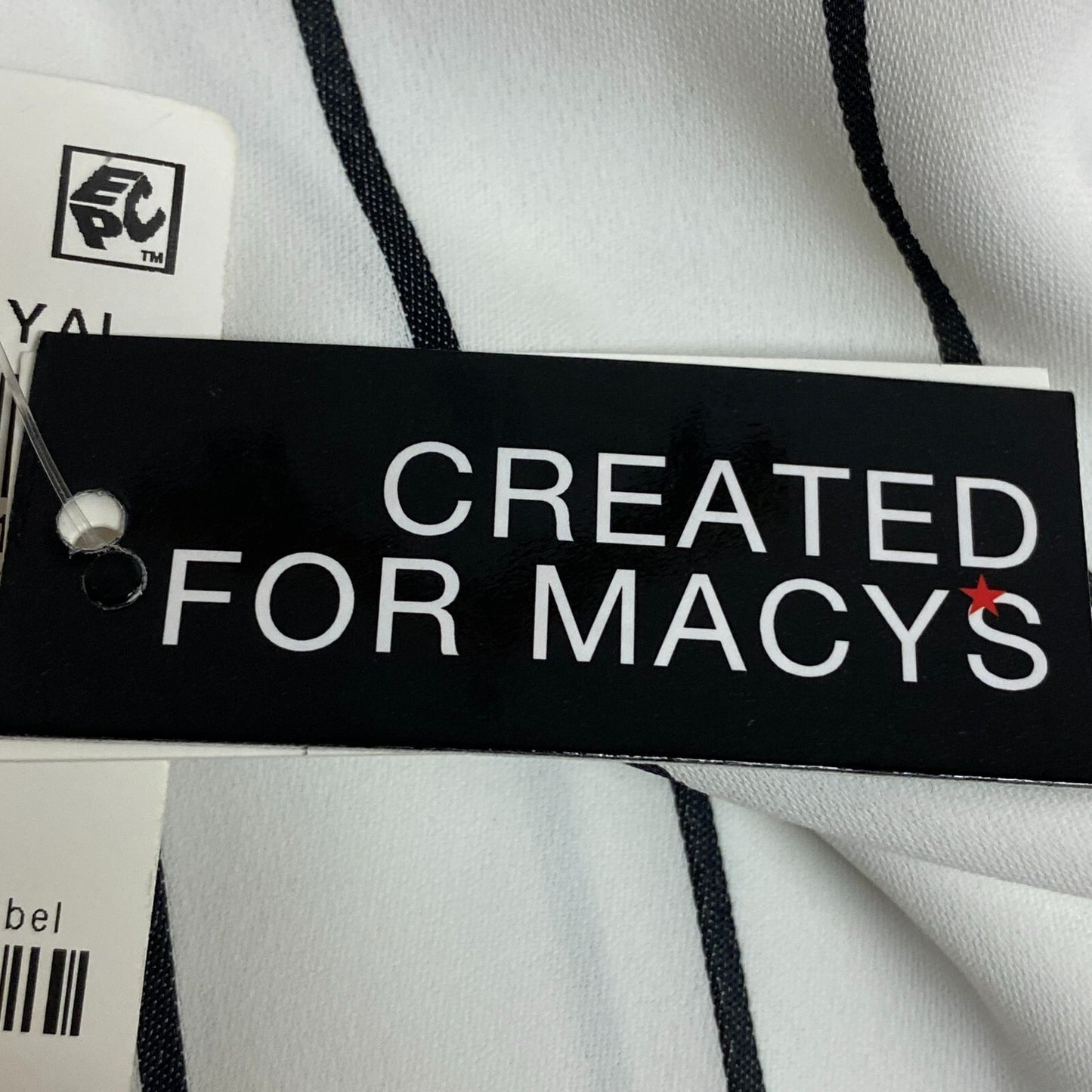 Bar III Women's Dressy Jumpsuit Striped Wide Leg Strapped Black White Size 12