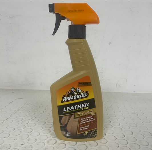Armor All Car Leather Cleaner & Beeswax Leather Care Spray 16oz for Vehicles