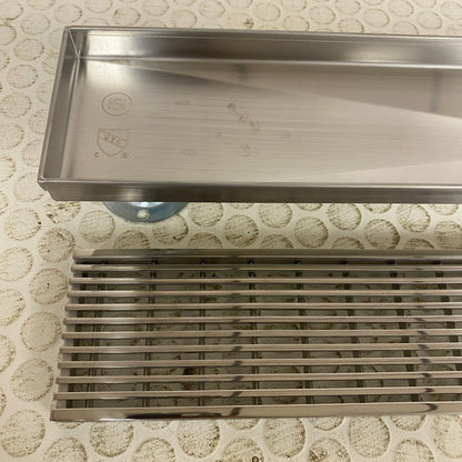 Signature Hardware 24" Carmen Linear Shower Drain Polished Stainless Steel
