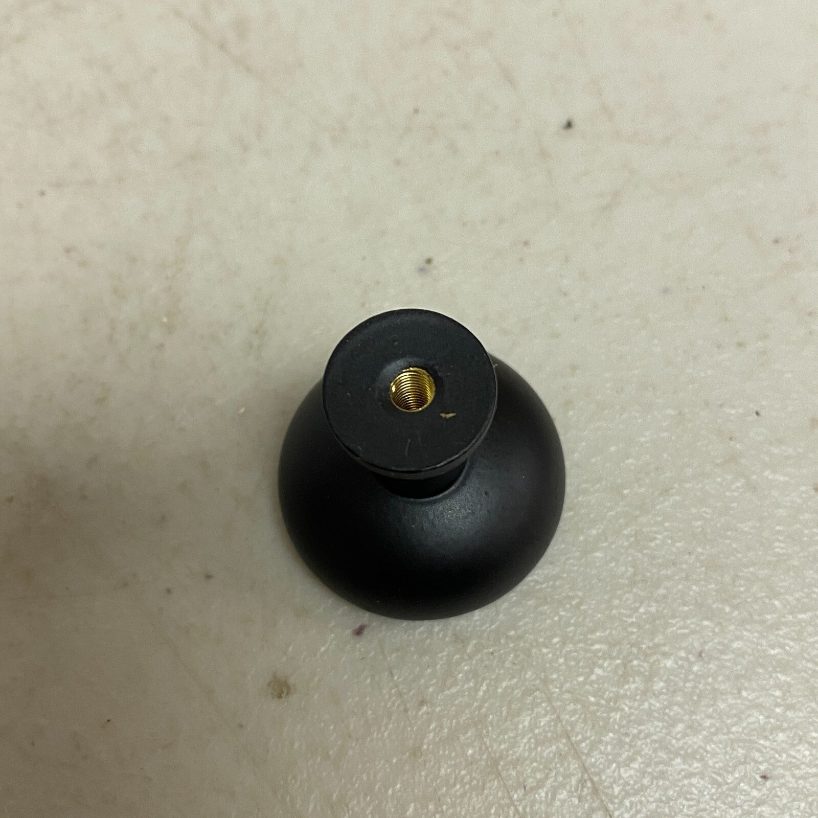 Signature Hardware 1-1/4" Strasbourg Brass Cabinet Knob - Black , SH553064BLK