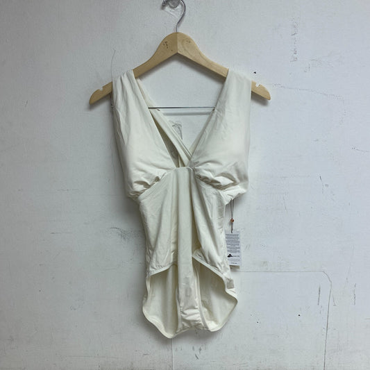 Calia Women's Cutout Halter One Piece Swimsuit Cloud Cover WSA23101 New!