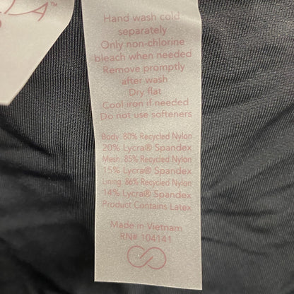 CALIA WOMENS SWIM Mid Rise BOY SHORT STRIPE BLACK WSA23500PRT Brand New!