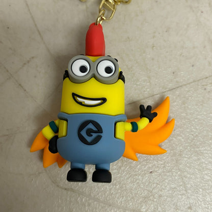 Assorted Silicone Despicable Me Minions Keychain Rooster Minion Accessory