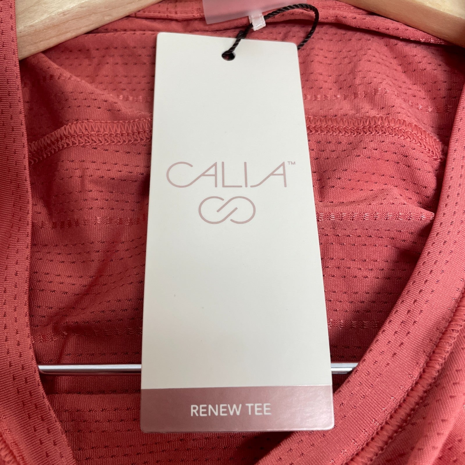 Calia Womenâs Performance Tee Rose Short Sleeve Athletic Training Top WAX11214