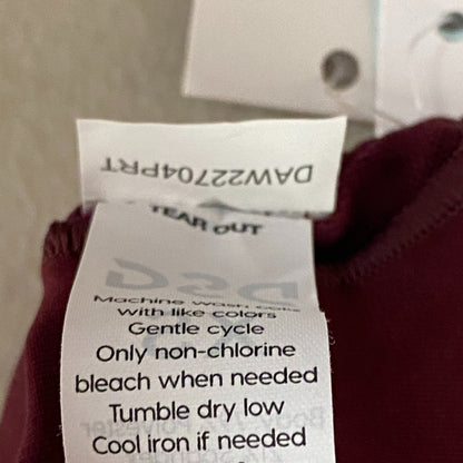 DSG Women's High Neck Bra Splotch Dye Burgundy High Neck DAW22704PRT