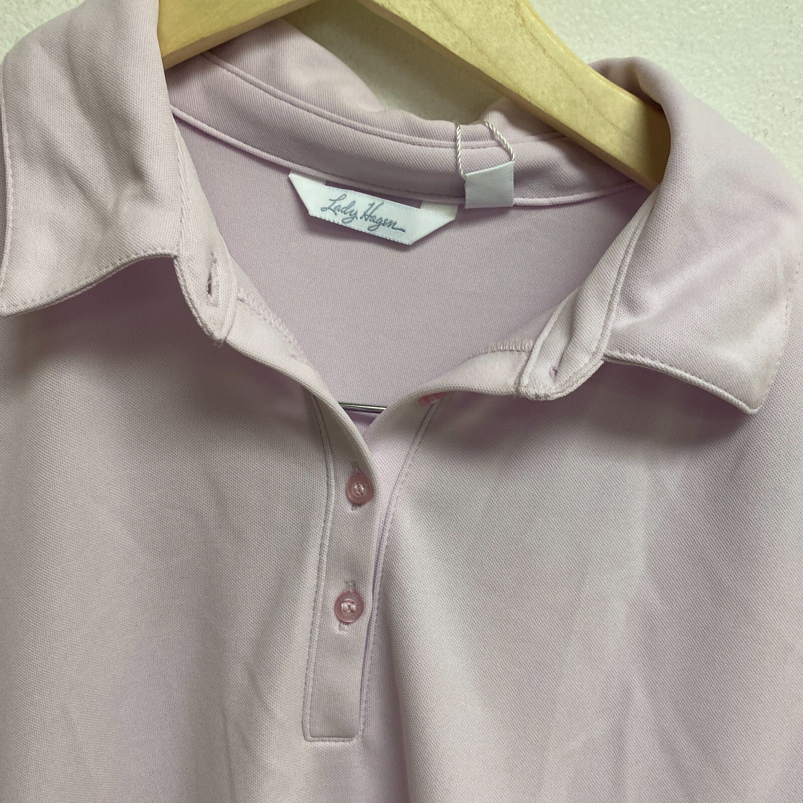 Lady Hagen Women's Pique Short Sleeve Polo Fresco Pink WGH11401S23 BRAND NEW