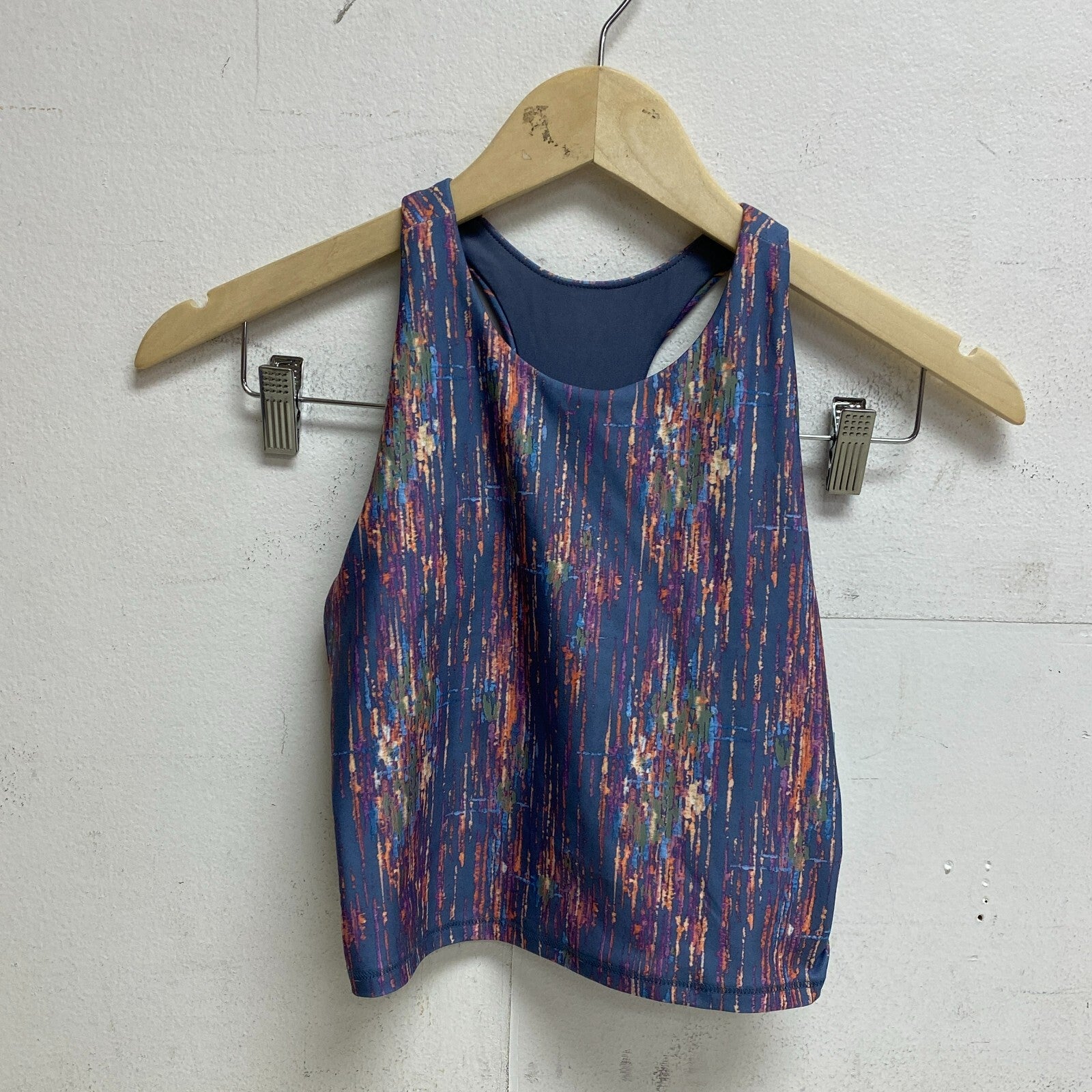 DSG Girl's Shelf Bra Tank Sketchy Ikat Grey Sleeveless Summer DAG23712PRT