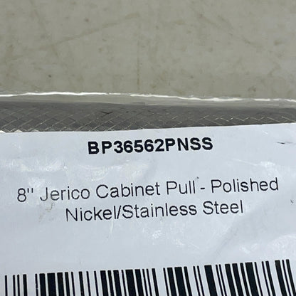 Signature Hardware 8" Jerico Cabinet Pull Polished Nickel/Stainless Steel