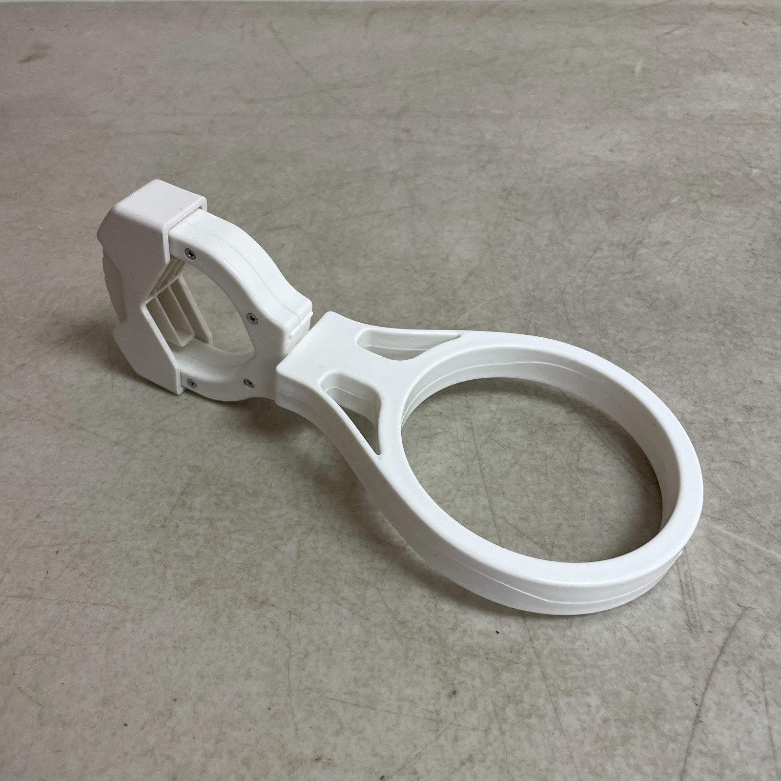 Camco 53083 Large Clamp-On Cup Holder Mountable 2" Rail White Beverage