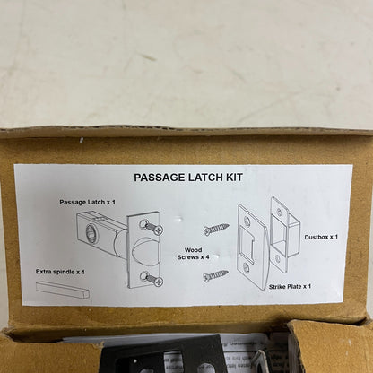 SIGNATURE HARDWARE PASSAGE 2-3/4" LATCH SET-DARK BRONZE