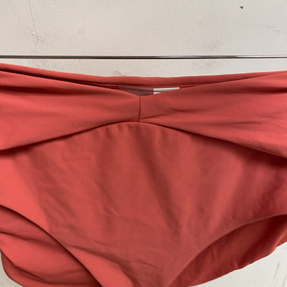 Calia Womens Shirred V Front High rise Bttom Guava Pink Solid WSA23407